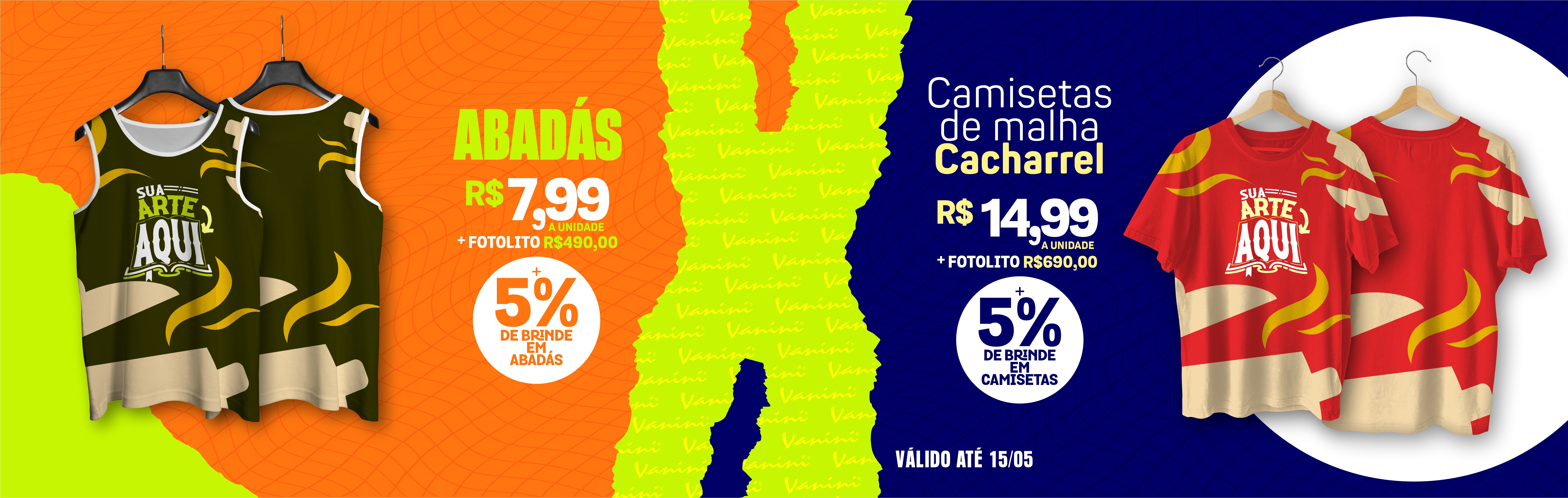 Promoção De Camisetas e Abadás
